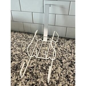 Over The Door Iron Holder Laundry Supply Holder Storage Organizer